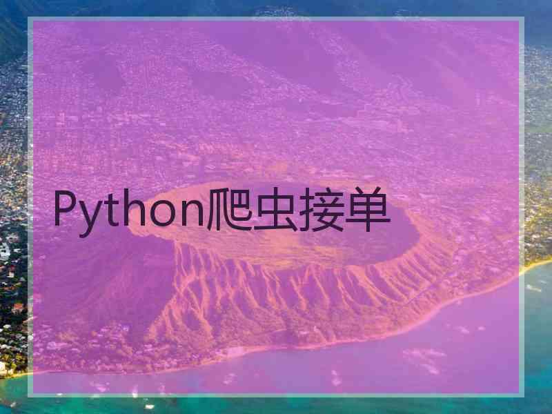 Python爬虫接单