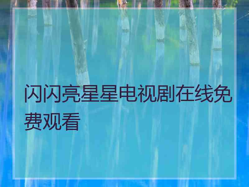 闪闪亮星星电视剧在线免费观看