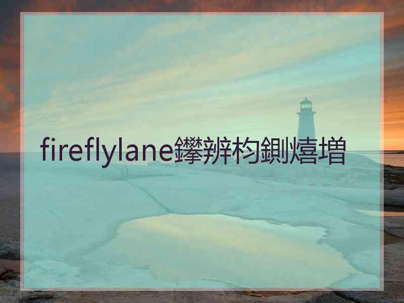 fireflylane鑻辨枃鍘熺増