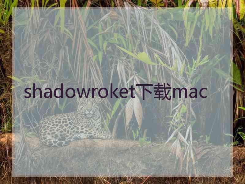 shadowroket下载mac