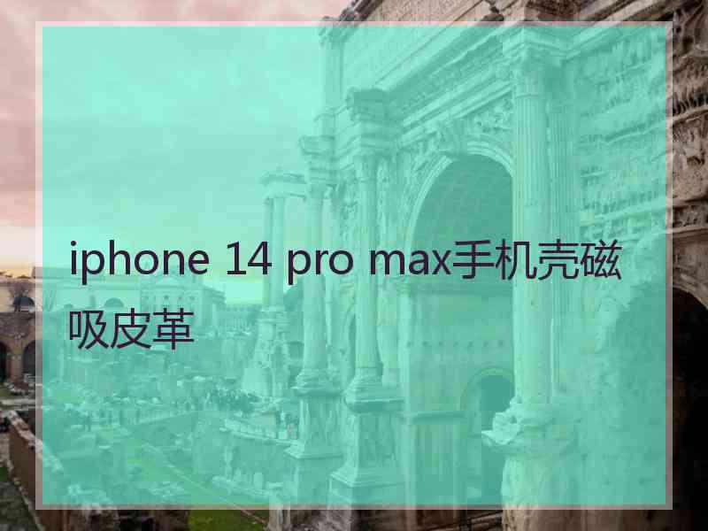 iphone 14 pro max手机壳磁吸皮革