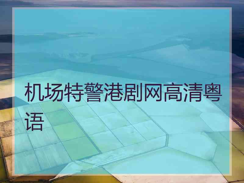 机场特警港剧网高清粤语