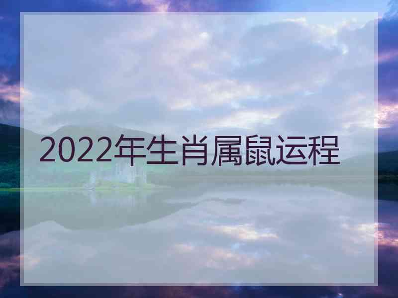 2022年生肖属鼠运程