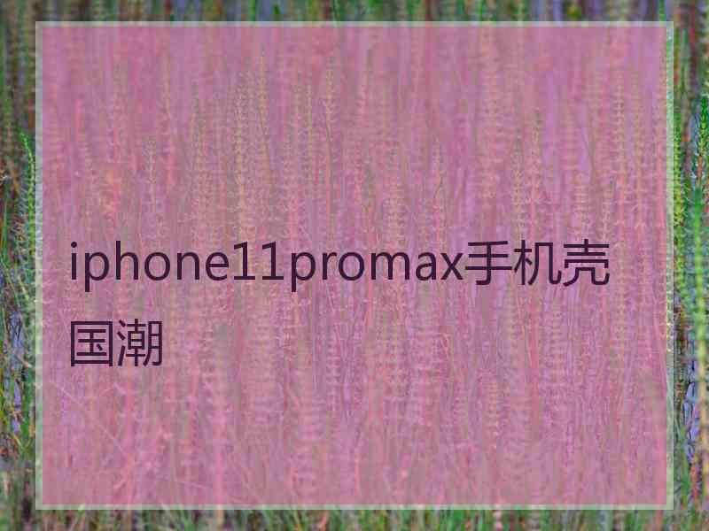 iphone11promax手机壳国潮