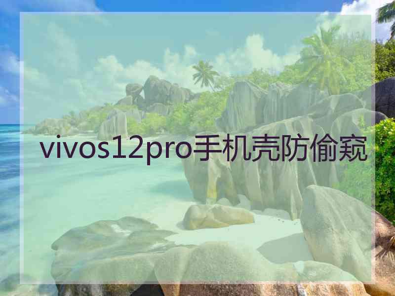 vivos12pro手机壳防偷窥