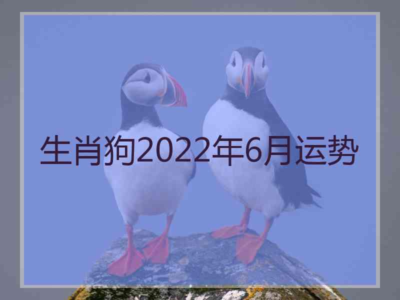 生肖狗2022年6月运势