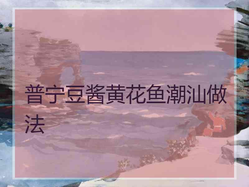 普宁豆酱黄花鱼潮汕做法