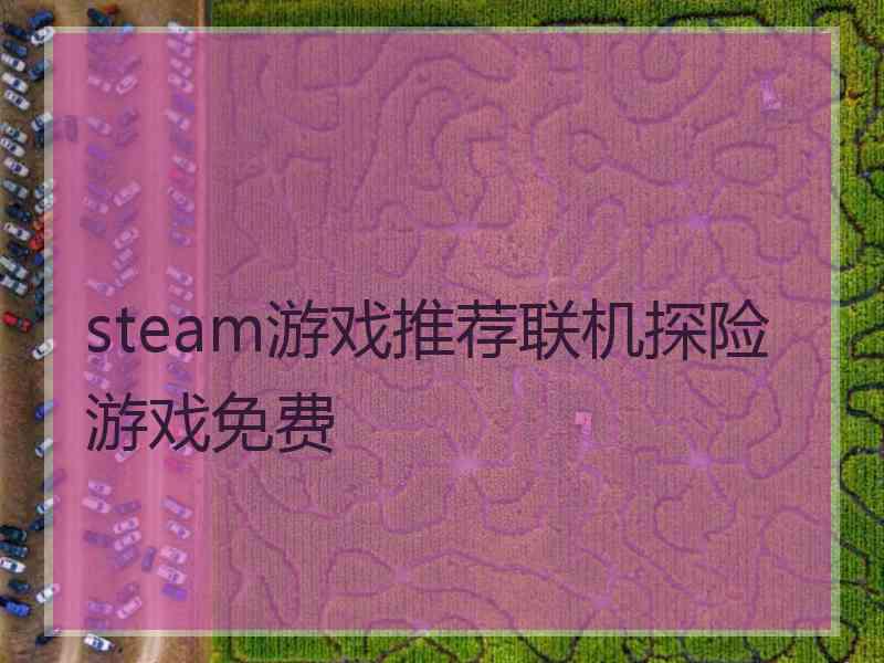 steam游戏推荐联机探险游戏免费