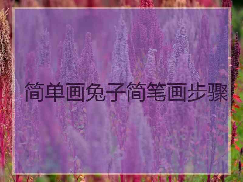 简单画兔子简笔画步骤