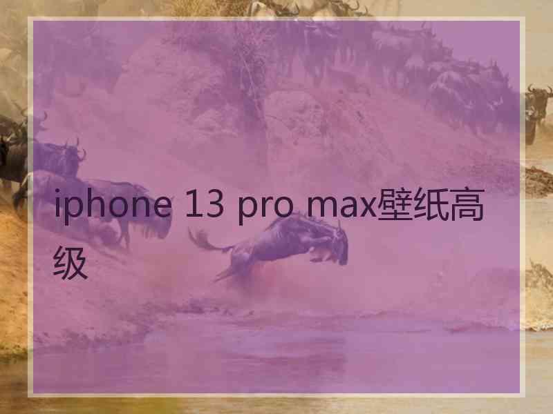 iphone 13 pro max壁纸高级