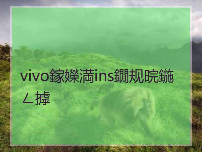 vivo鎵嬫満ins鐗规晥鍦ㄥ摢