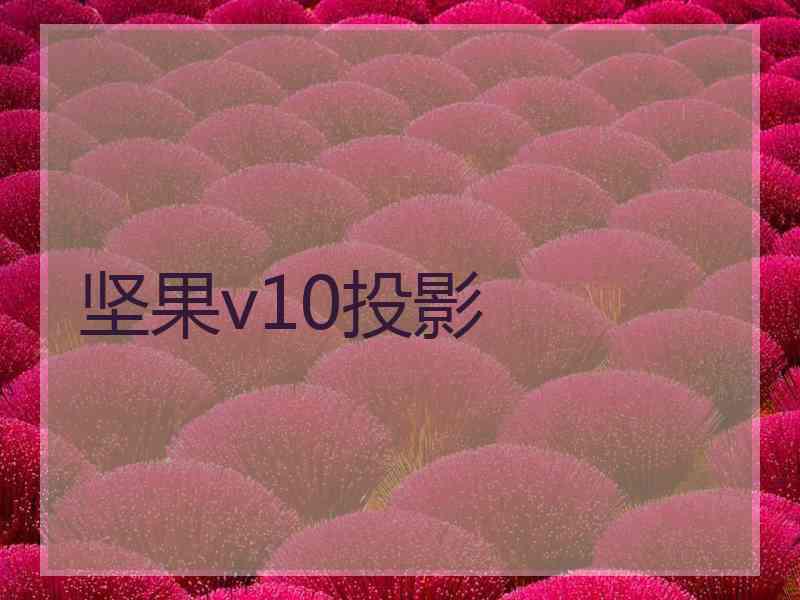 坚果v10投影