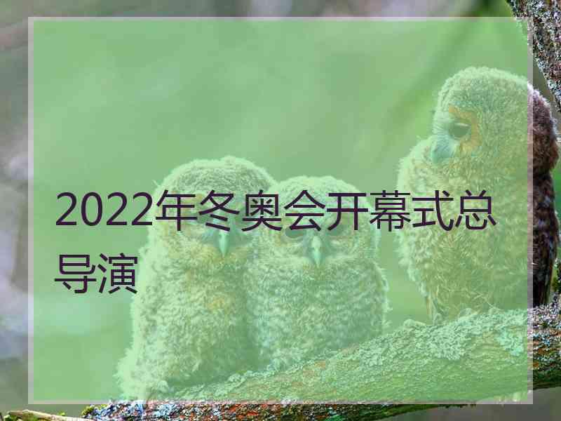 2022年冬奥会开幕式总导演