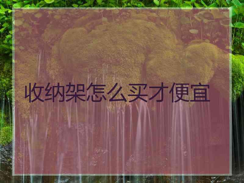 收纳架怎么买才便宜