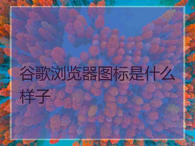 谷歌浏览器图标是什么样子