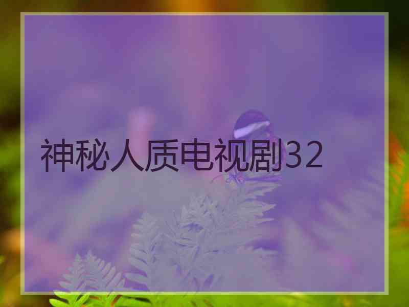 神秘人质电视剧32