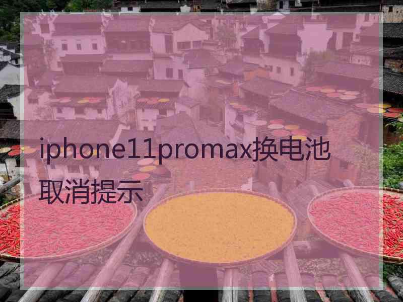 iphone11promax换电池取消提示