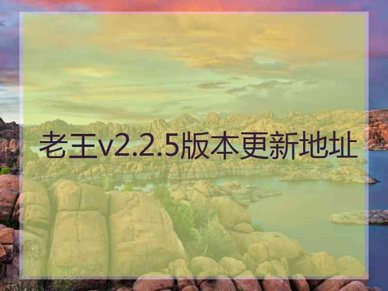 老王v2.2.5版本更新地址