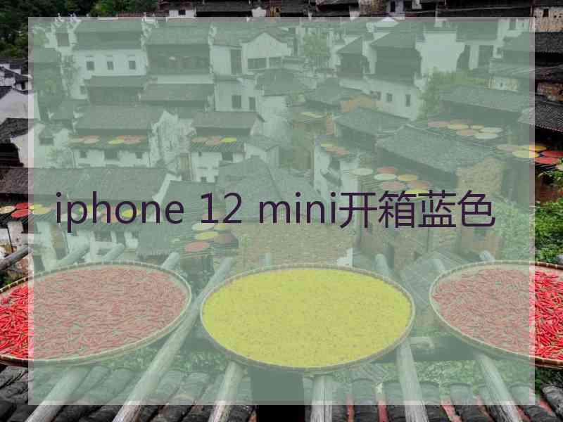 iphone 12 mini开箱蓝色