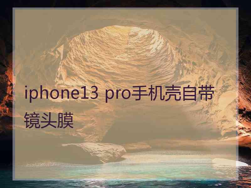 iphone13 pro手机壳自带镜头膜