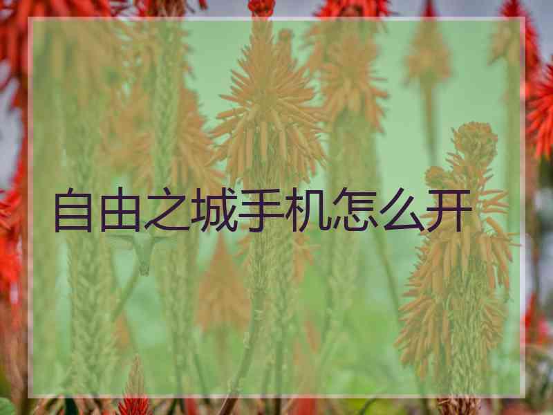 自由之城手机怎么开