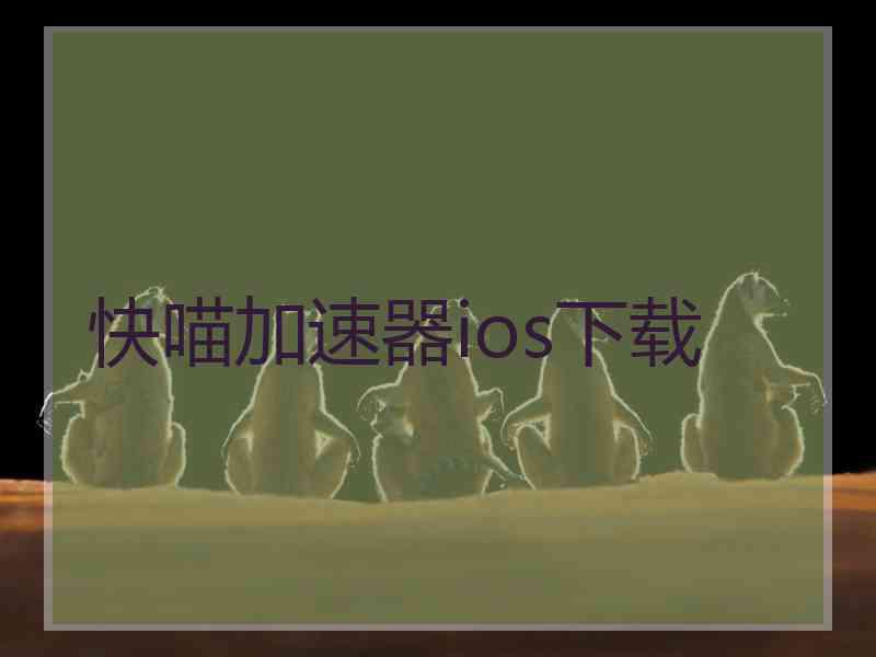 快喵加速器ios下载