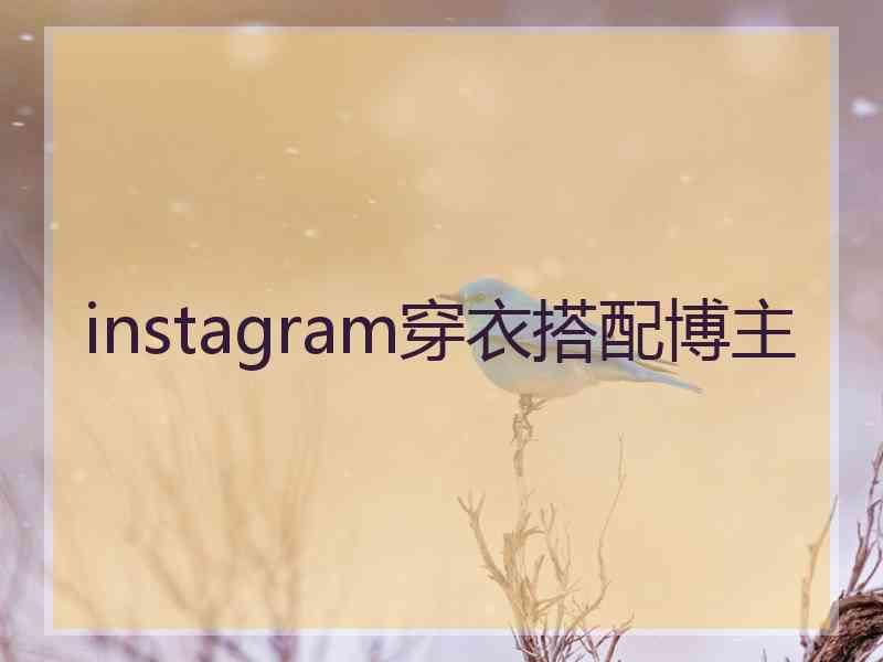 instagram穿衣搭配博主