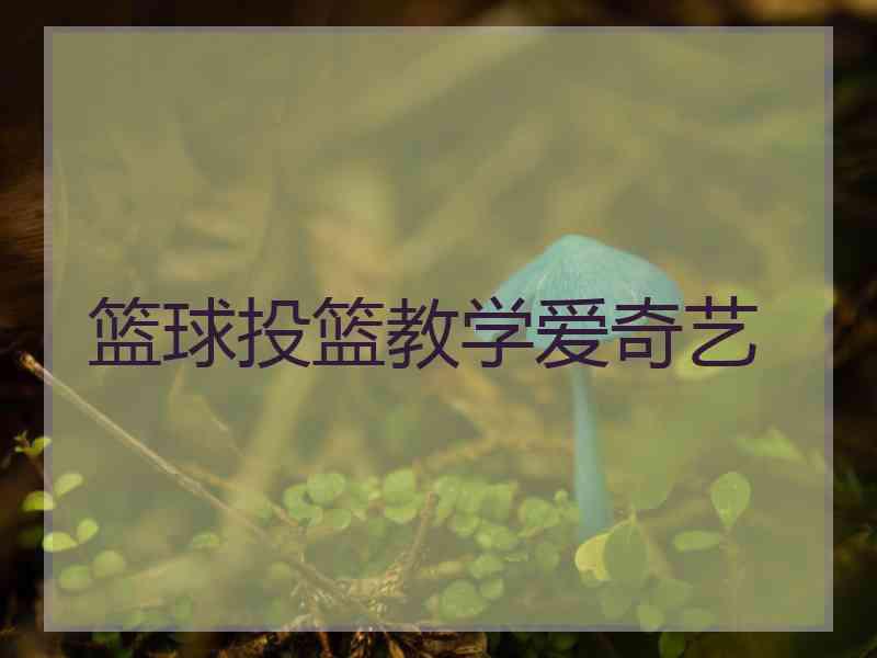 篮球投篮教学爱奇艺