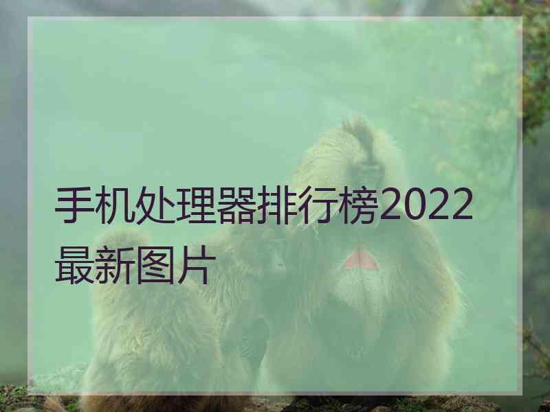 手机处理器排行榜2022最新图片