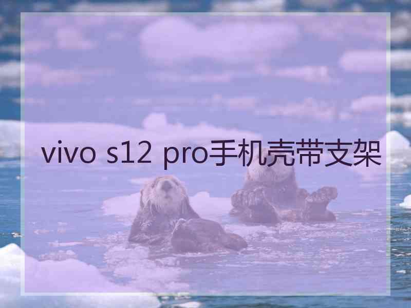 vivo s12 pro手机壳带支架