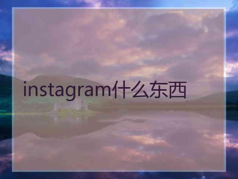 instagram什么东西