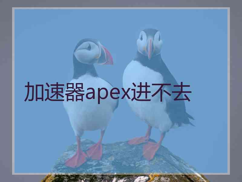 加速器apex进不去