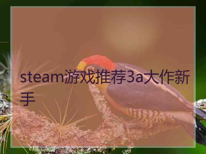 steam游戏推荐3a大作新手