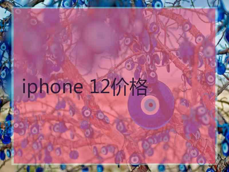 iphone 12价格