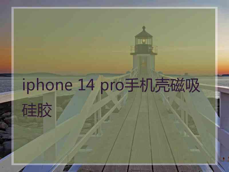 iphone 14 pro手机壳磁吸硅胶