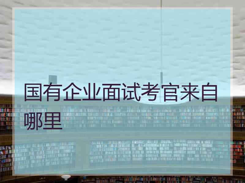 国有企业面试考官来自哪里