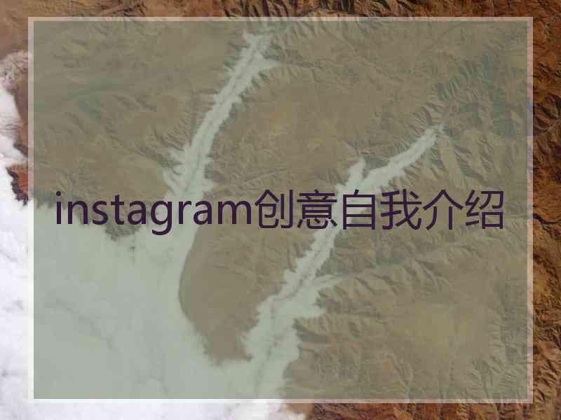 instagram创意自我介绍