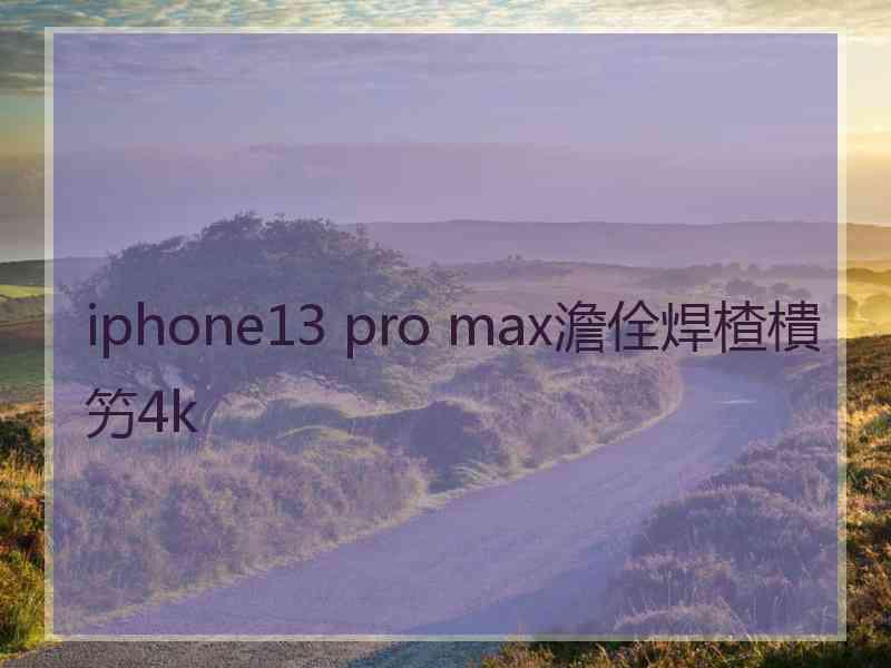 iphone13 pro max澹佺焊楂樻竻4k