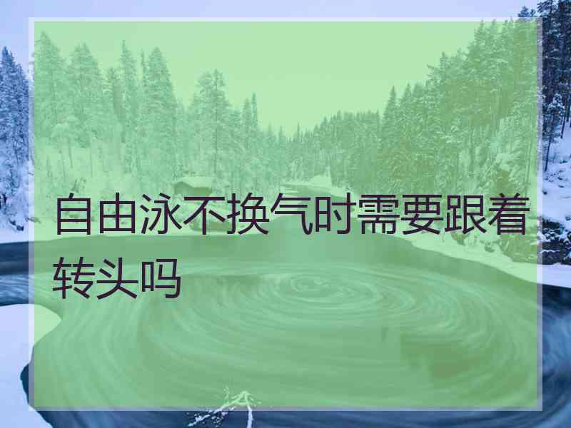 自由泳不换气时需要跟着转头吗