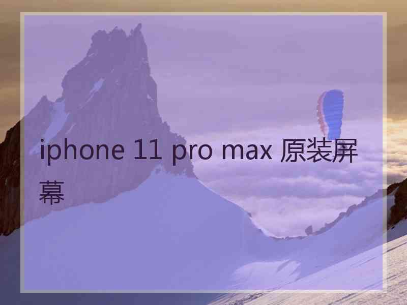 iphone 11 pro max 原装屏幕