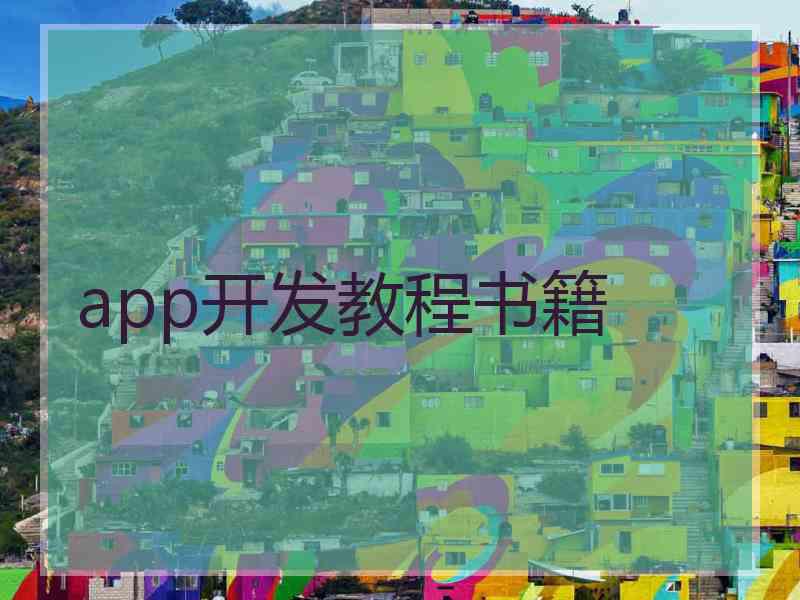 app开发教程书籍