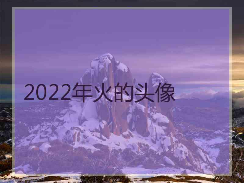 2022年火的头像