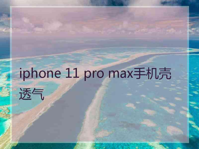 iphone 11 pro max手机壳透气