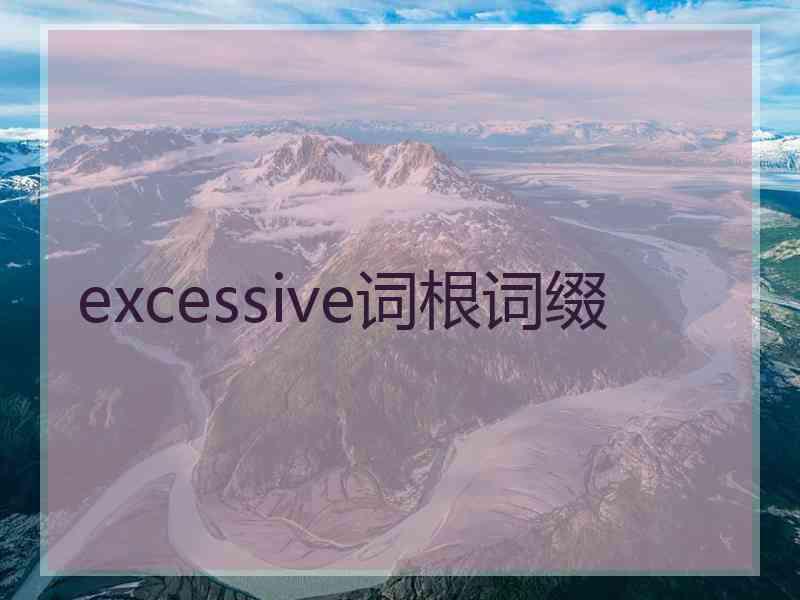 excessive词根词缀