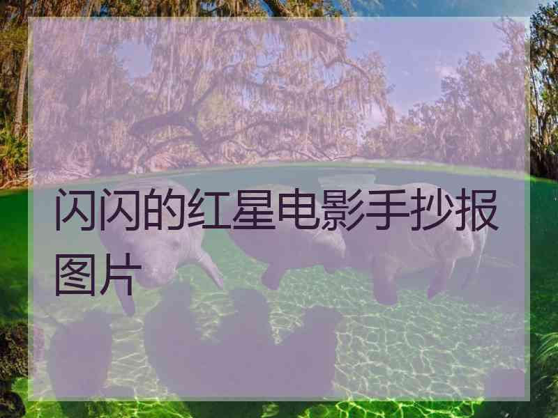 闪闪的红星电影手抄报图片