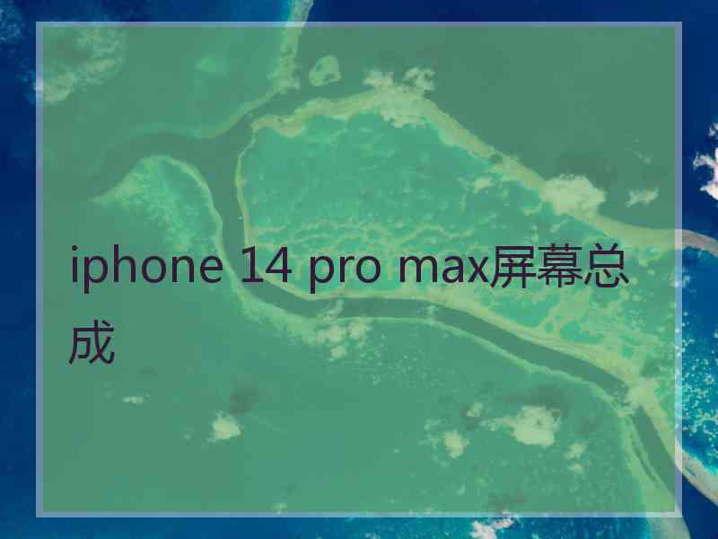 iphone 14 pro max屏幕总成