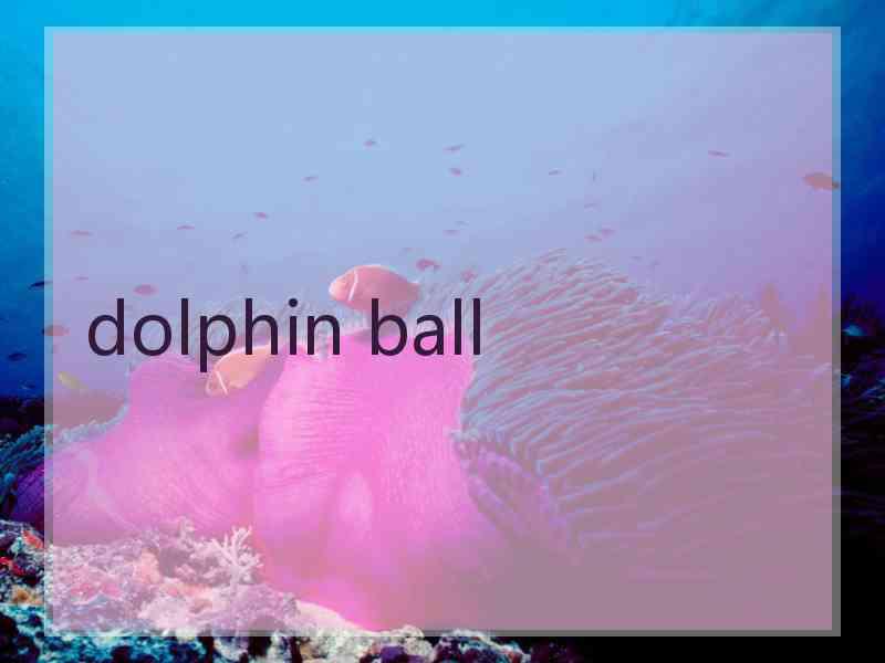 dolphin ball