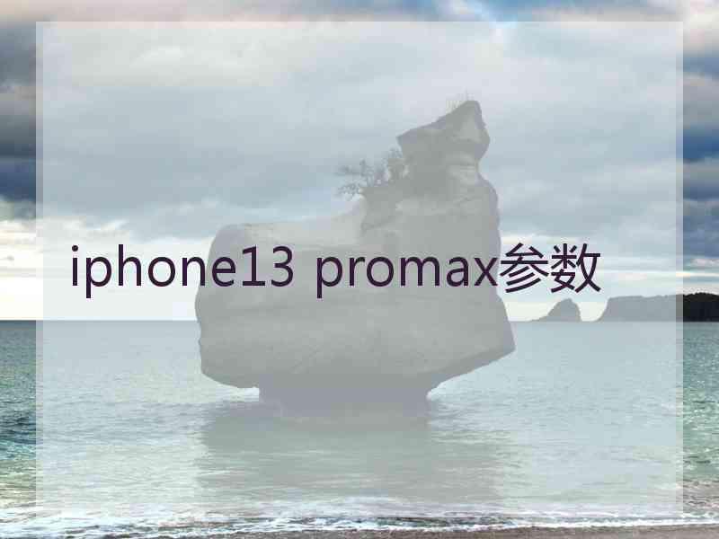 iphone13 promax参数