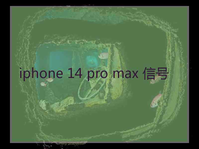 iphone 14 pro max 信号