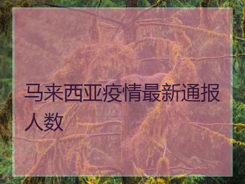 马来西亚疫情最新通报人数